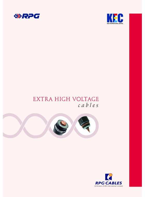 RPC EXTRA HIGH VOLTAGE CABLES cover
