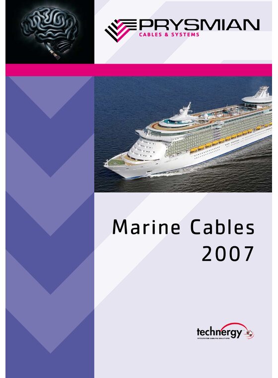 Prysmian Marine Cables 2007 cover