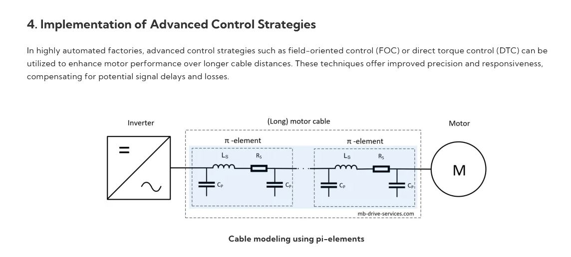 Why do we not use more than 100 m cables for VFD applications?