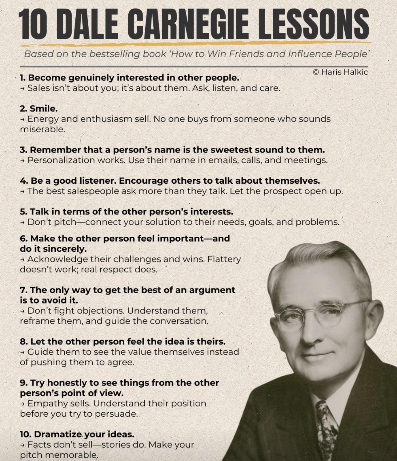 10 Dale Carnegie Lessons: A Timeless Guide to Building Relationships and Influence