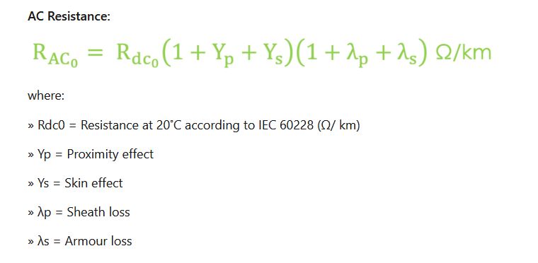 AC Resistance Formula