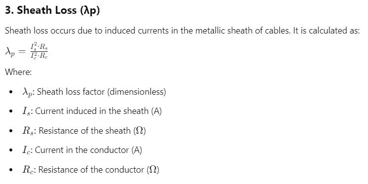 Sheath Loss (λp)