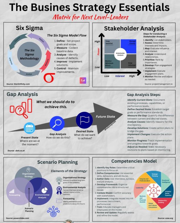 The Business Strategy Essentials: Matrix for Next Level-Leaders