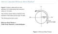 What is the minimum bending radius of the cable?