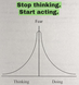 Stop Thinking. Start Acting.